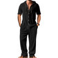 🌴Vacation Mode, Everyday Comfort 👕Men's Casual Hooded Shirt & Pants Set