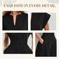 Women's V-Neck Short Sleeve Wide-Leg Jumpsuit