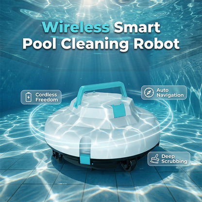 🤖New arrival 30% OFF!🌊Pool Cleaning Robot | Cordless · Powerful Suction · Smart Navigation · One-Touch Start · Easy-to-Remove Filter Basket