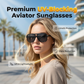 Lightweight Fashion Sunglasses with Colorful Lenses