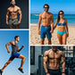 Men's Quick-Dry Athletic Shorts with Zipper Pockets
