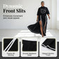 Women's Graphic Top & Striped Slit Pants Set