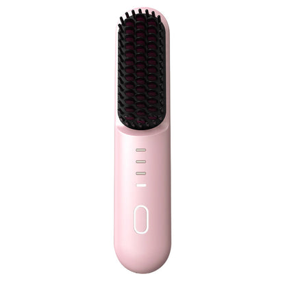✨ Cordless Ceramic Hair Straightening Brush – Salon-Quality Results Anywhere! ✨