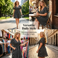 Plus Size Vertical Stripe V-Neck Dress