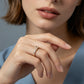 Adjustable Double Layer Criss-Cross Ring