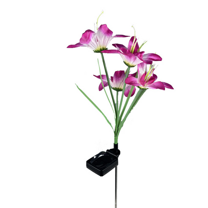 Solar Powered Lily Flower Garden Lights