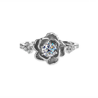 Women's Classic Fashion Moissanite Water Lily Ring