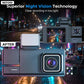 3-Channel 1080p Dash Cam with Wi-Fi