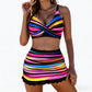 Women's Striped Two-Piece Swimsuit