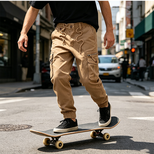 Men's Casual Cargo Jogger Pants