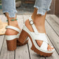 Women's Criss-Cross Strap Platform Sandals