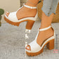 Women's Chunky Heel Platform Sandals