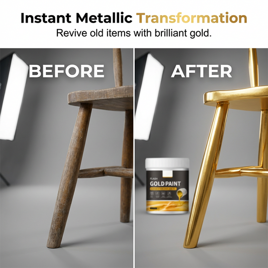 Multipurpose Water-Based Flash Gold Paint