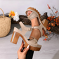 Women's Chunky Heel Platform Sandals