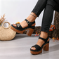 Women's Chunky Heel Platform Sandals