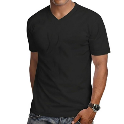 Men's Graphic Print V-Neck T-Shirt