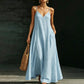 Women's V-Neck Spaghetti Strap Maxi Dress