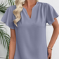 Women's V-Neck Flutter Sleeve Blouse