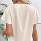Women's V-Neck Flutter Sleeve Blouse