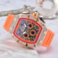 ⏳Time-Limited Special⏰Luxury Men's Tonneau-Shaped Watch with Rhinestone Embellishment