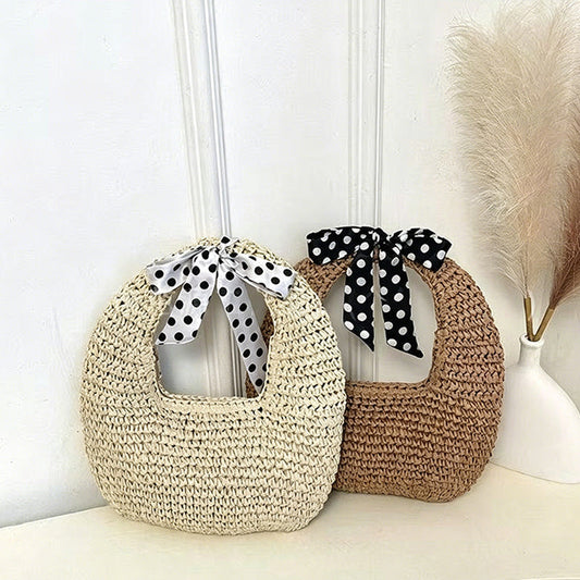 Minimalist Woven Hobo Bag for Women