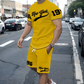 Men's Summer Graphic T-Shirt & Shorts Set