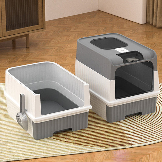 Foldable Drawer-Style Cat Litter Box