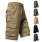 🌿🏕️Men's Heavy-Duty Multi-Pocket Tactical Cargo Shorts – 100% Organic Cotton Hiking & Work Shorts