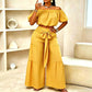 Women's Off-Shoulder Polka Dot 2-Piece Set