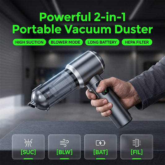 Portable Handheld Vacuum with Brushless Motor & Digital Display