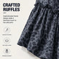 Women's Leopard Print Ruffle Hem Wide-Leg Pants