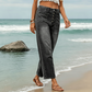 Women's High-Waist Button-Fly Wide-Leg Jeans