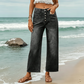 Women's High-Waist Button-Fly Wide-Leg Jeans