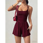 Women's Casual Spaghetti Strap Short Jumpsuit