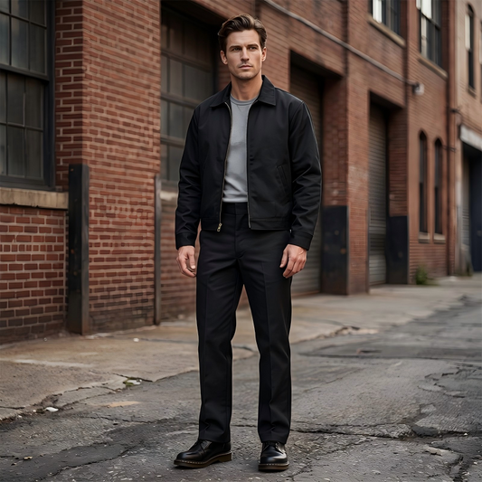 Men's Stretch-Fit Straight-Leg Pants