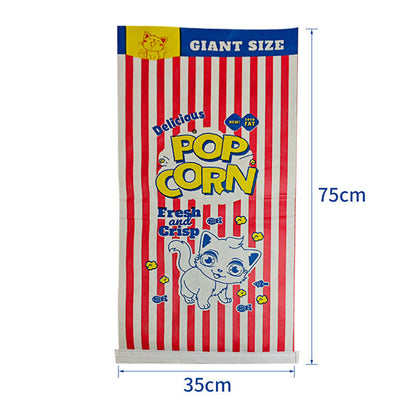 Giant Popcorn Paper Bag Cat Tunnel