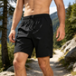 Men's Quick-Dry Athletic Shorts with Zipper Pockets