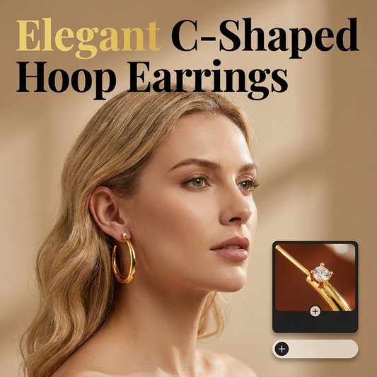 Women's Chic Tapered Hoop Earrings