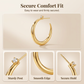 Women's Chic Tapered Hoop Earrings