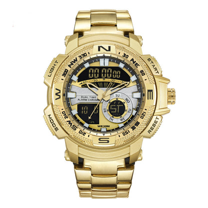 Men's Dual-Display Sports Watch