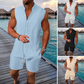 Men's Summer Sleeveless Top & Shorts 2-Piece Set