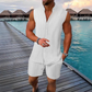 Men's Summer Sleeveless Top & Shorts 2-Piece Set