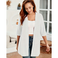 Women's Plus Size Open Front Cardigan