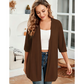Women's Plus Size Open Front Cardigan
