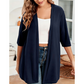 Women's Plus Size Open Front Cardigan