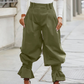 Women's Pleated Lantern Pants with Ruffled Cuffs