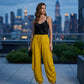 Women's Loose-Fit Drawstring Lantern Pants