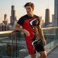 Men's Graphic Print T-Shirt & Shorts Set
