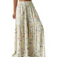Women's Floral Print Wide-Leg Pants