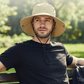 Outdoor Sun Hat with Wide Brim & Chin Strap